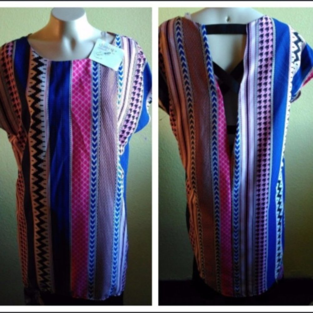 NWT Peppermint USA long top tunic style M